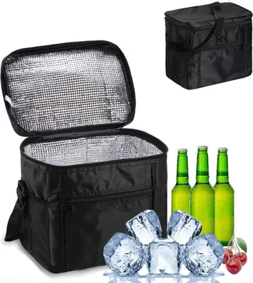 Imagen del producto de Bolsa enfriadora plegable, aislante, de 10 litros, ideal para camping y picnics