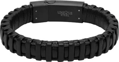 Produktbild von Armband Leder schwarz (Länge: 21cm)