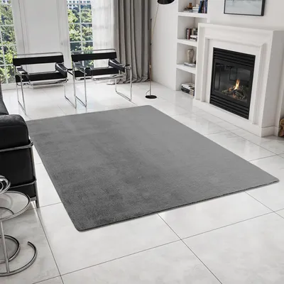 Image de Homebyhome Tapis Lavable à Poils Courts Antidérapant et Doux Design Uni Moderne pour Salon et Chambre à Coucher, Taille: 140x200 cm