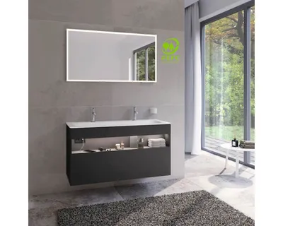 Obrázok produktu pre Kúpeľňová skrinka pod umývadlo KEUCO Stageline vulkanit 120 x 62,5 x 49 cm 32882970110