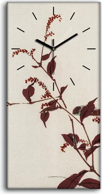 Produktbild von Wandbild Leinwand Bilder Wanduhr 30x60 Malerei Asiatischer Zweige Blätter Kunst - schwarze Hände