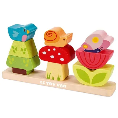 Zdjęcie produktu dla Le Toy Van Stacking Garden, 1 lat(a), Drewno, Wielobarwny