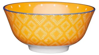Obrázek produktu pro Mísy Kitchencraft s podstavcem, 15,5 cm (sada 4 kusů), keramika, oranžová, 15,5 x 15,5 x 7,5 cm (5,5 x 15,5 x 7,5 cm)