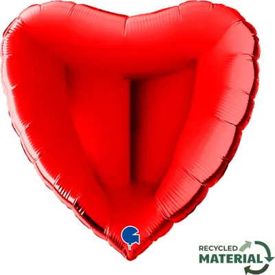 Image de Ballon en plastique - Cœur rouge 79 cm Grabo