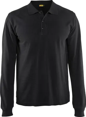 Produktbild von Blakläder Langarm Polo Shirt 3388 1050 in div. Farben, Farbe:schwarz, Größe:M