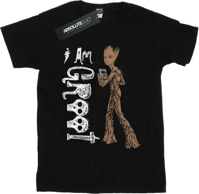 Produktbild von Marvel - "Avengers Infinity War I Am Teenage Groot" T-Shirt für Damen BI10779 (XL) (Schwarz)
