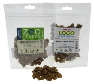 Productafbeelding van Zoolekker Vleestrainers eend | 100 g | glutenvrije trainingssnack voor honden