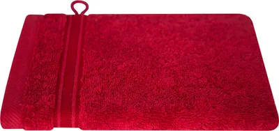 Produktbild von Waschhandschuh - 16 x 21 cm - Rot - Baumwolle