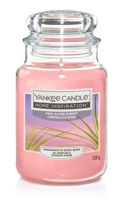 Produktbild von Yankee Candle Duftkerze Großes Glas Pink Island Sunset 538 g, rosa