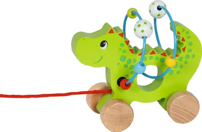 Produktbild von goki Ziehtier mit Motorikschleife Drache
