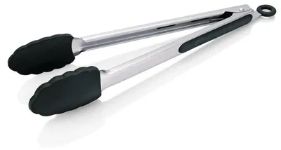 Immagine prodotto di Pinza universale, 20 pezzi, 30 cm, acciaio inossidabile, con impugnatura in silicone