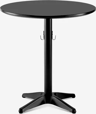 Image de Table 70cm ronde pour bar pub restaurant avec crochet pour sac Engys