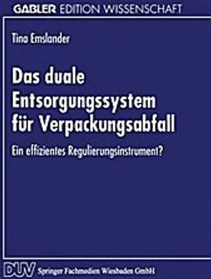 Produktbild von Das duale Entsorgungssystem für Verpackungsabfall