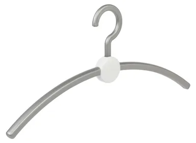 Productafbeelding van Kledinghanger Set van 10 Stuks - Plastic - 45 cm - Zilver