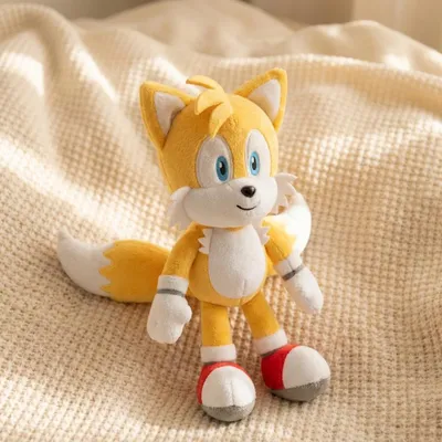 Produktbild von Tails Sonic Plüschtier 30 cm – Kuschelfigur Sonic, Tails, Knuckles, Shadow & Amy – Geschenk für Kinder & Fans