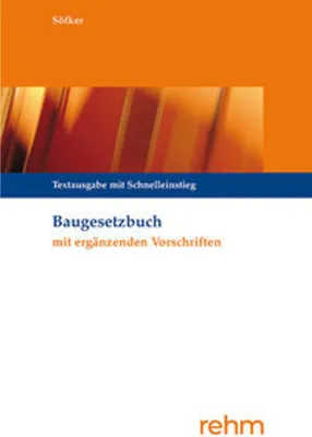 Image de Baugesetzbuch mit ergänzenden Vorschriften