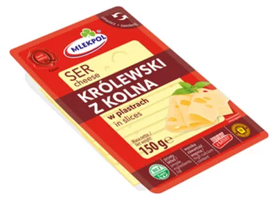 Zdjęcie produktu dla Ser Królewski z Kolna w plastrach 150 g