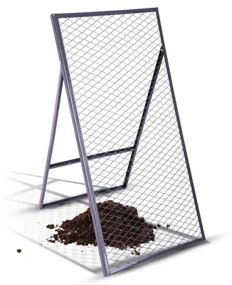 Zdjęcie produktu dla Novatool sito do gleby 100x50 cm, wykonane ze stali malowanej proszkowo, sito do gleby trawnik piasek kompost, sito ogrodowe metalowe sito ogrodowe metalowe sito do gleby sito do kompostu ziemia ogrodowa
