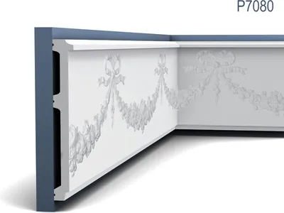 Produktbild von Wandleiste Stuck Orac Decor P7080 LUXXUS Stuckgesims Friesleiste Wand Einrichtungs Profil Ornament detailscharf 2 Meter