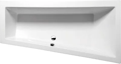 Produktbild von Polysan ANDRA R asymmetrische Badewanne 170x90x45cm, rechts, weiß