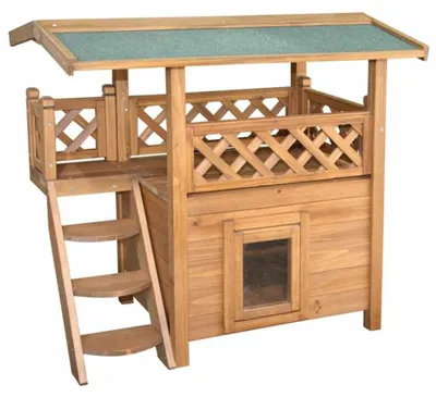 Produktbild von Kerbl Pet Katzenhaus Lodge mit Veranda