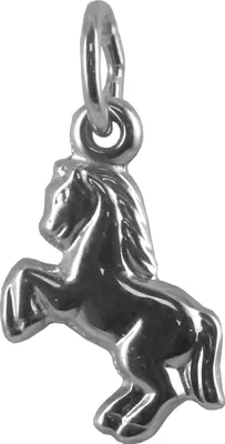 Produktbild von New Bling 9NB-0868 Zilveren Hangertje - Paardje - 10,6 x 8,7 mm - Rhodium - Zilver