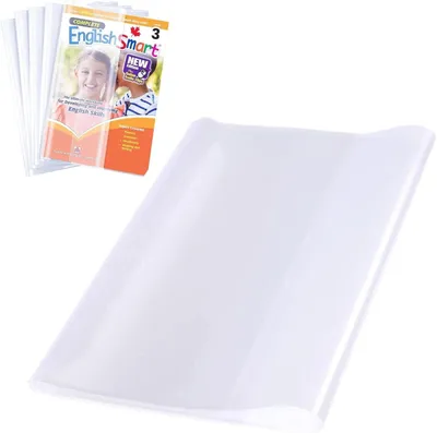 Obrázok produktu pre Obal na knihu 19.5 x 26 cm, 10 kusov, priehľadný, do školy