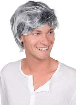 Produktbild von Boland 86389, Karnevalskostüm-Perücke, Erwachsener, Männlich, Polyester, Schwarz, Weiß, 125 g