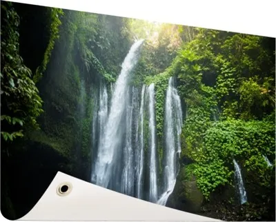 Produktbild von Gartenposter - 120x80 cm - Wasserfall Lombok Indonesien  - Modernes Wandbilder