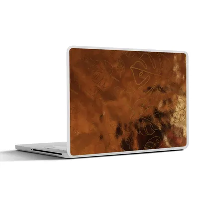 Produktbild von MuchoWow® Laptop Aufkleber Sticker Cover Muster - Bronze - Figur 25x18 cm - Laptop-Deko