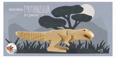 Image de Egmont Toys Tyranosaure en bois a peindre