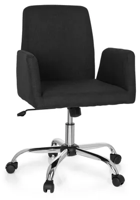 Immagine prodotto di hjh OFFICE Sedia da ufficio per l'home office FLOW Sedia da scrivania con braccioli in tessuto, girevole