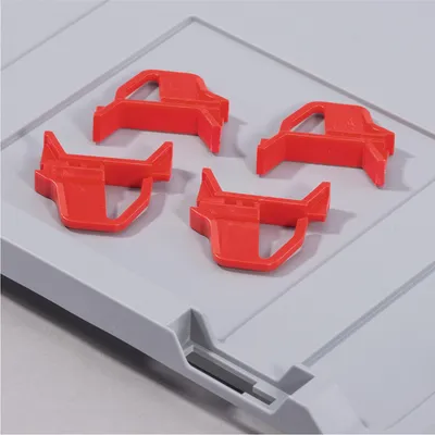 Image de Allit fermeture à glissière p.Eurobox,rouge (VE4p.), 9900040904