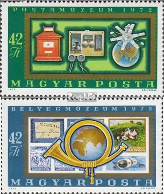 Produktbild von Briefmarken Ungarn 1972 Mi 2813A-2814A postfrisch Post- und Briefmarkenmuseum