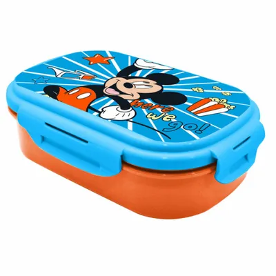 Produktbild von Die Mickey Mouse Frühstücksbox mit Besteck