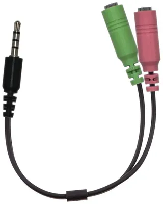 Zdjęcie produktu dla Genius ACC-100, Jack 3, 5 mm / 2x gniazdo Jack 3, 5 mm - czarny