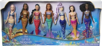 Image de La Petite Sirène set de poupées 7Ks poupées sœurs