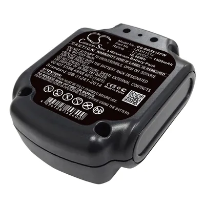 Obrázek produktu pro TECHTEK Baterie kompatibilní s [Black & Decker] BDCD112, BDCD12, BDCDD12, BDCDD12K, BDCDD12KB, BLA12L-0608-1 nahrazuje LBXR1512