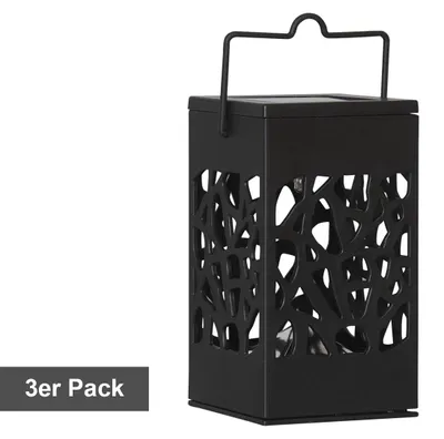 Produktbild von Star Trading 481-38, 3 Lampen, LED, Warmweiß, Draußen, Schwarz, Akku