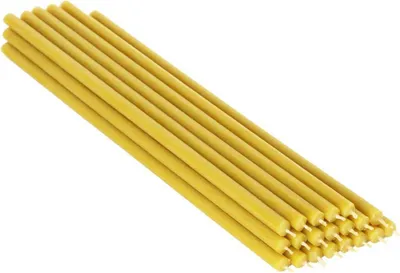 Produktbild von 388g (ca. 20 St) 100% Bienenwachs Tropffrei L: 30cm Altar Ritual Kerze 39129