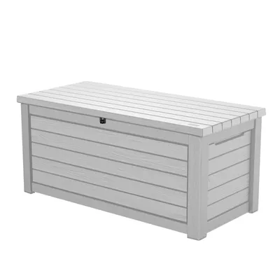 Produktbild von Keter Gartenbox "Northwood" 623L - Weiß - 155x72x70 cm - Deckel bis 270 kg belastbar - abschließbar