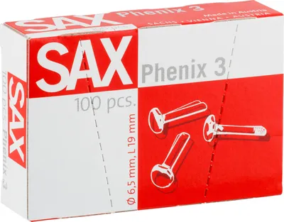 Produktbild von SAX, Rundkopfklammern, 3, 100 Stück, 803