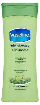 Produktbild von Vaseline Aloe Soothe, Lotion, Frauen, Feuchtigkeitsspendend, Weichmachend, trockene Haut, 400 ml, Aloe Vera