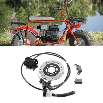 Zdjęcie produktu dla Zestaw hamulca tarczowego, zacisk hamulca tarcza hamulcowa klocek hamulcowy tarcza hamulcowa do 50 Cc 110 Cc 125 Cc 150 Cc 200 Cc 250 Cc Dirt Bike Quad ATV Go Kart