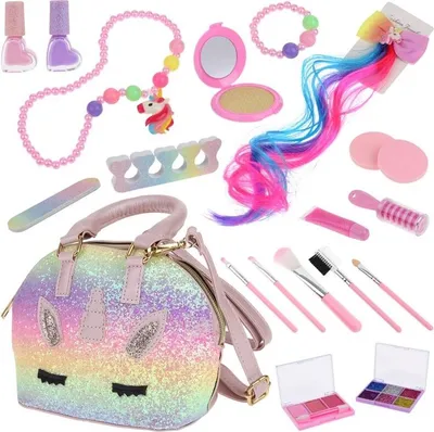 Produktbild von Make-up- und Nagelkosmetik-Set, Schminktasche für Mädchen