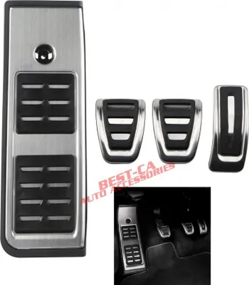Produktbild von Pedalset Pedale Pedalkappen Fußstütze Manuell Für Audi A4 S4 RS4 B9 A5 S5 RS5 B9