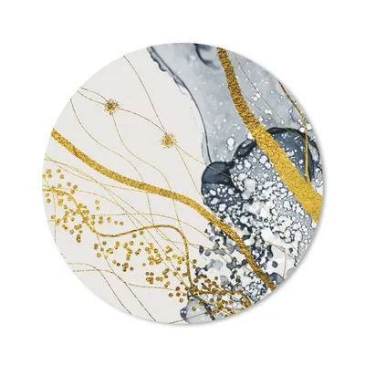 Produktbild von MuchoWow® Mauspad Mousepad Abstrakt - Gold - Natur - Kunst 30x30 cm - Mousepads - Maus Mat - Pad - Mausunterlage - Tischunterlage - Schreibtischmatten - Schulsachen