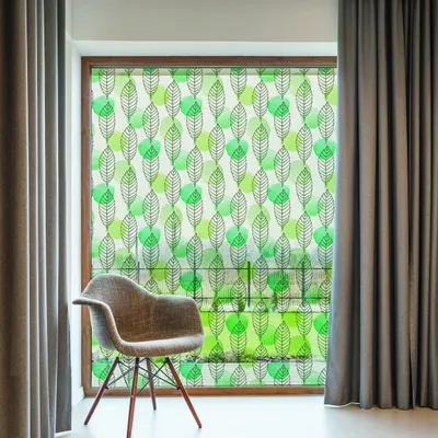 Sichtschutzfolie mit Blättermotiv, Modell 036-091 – Decords, Produktansicht 1