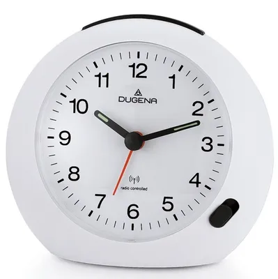 Produktbild von DUGENA 4460382 Wecker Funkwecker Licht Alarm weiss leise Sekunde
