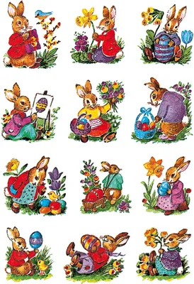 Produktbild von Herma 3876 Nálepka DECOR zajíčci, nostalgické